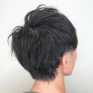 メンズ カラー パーマ ヘアアレンジ ブリーチ/ヘアケア/ 艶髪/イギチハルのヘアスタイル