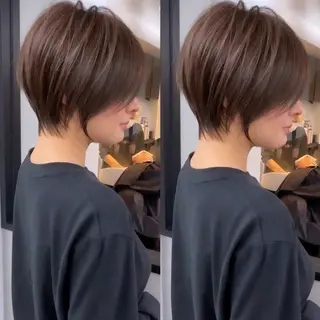 ショート カラー Laff新宿所属・縮毛矯正/ボブ 新宿/ショート/航輝のヘアスタイル