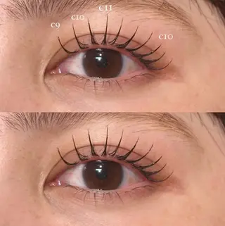 マツエク・マツパ NORA hinataのマツエク・マツパデザイン