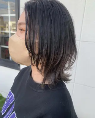 ミディアム ulu.久保田 加奈子のヘアスタイル