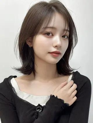 ミディアム 林 佑輔のヘアスタイル