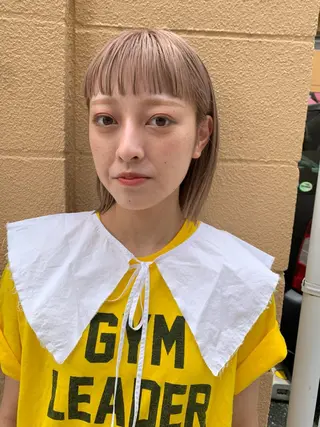 ショート カラー ブリーチカラーが人気 onnuのヘアスタイル