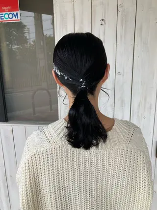 ヘアアレンジ MOLLASALON 浅香山店所属・髪質改善カラー 縮毛矯正🤍辻桃加のヘアスタイル