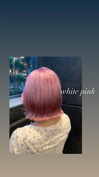 ミディアム 池袋ハイトーン/ ブリーチ/増田 雄太のヘアスタイル