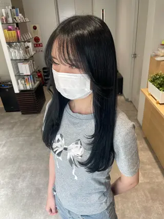 セミロング カラー Zina【梅田】 /田中 沙弥のヘアスタイル