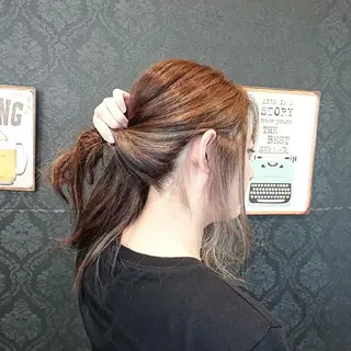 ミディアム カラー 保住 恭平のヘアスタイル