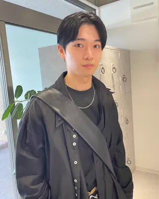 ショート カラー メンズ デザインパーマ/ 艶カラー/ボブのヘアスタイル