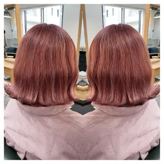 ミディアム カラー 村山 茉衣のヘアスタイル