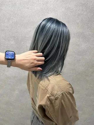ミディアム 🥀社内技術講師🥀 稲場皓一のヘアスタイル