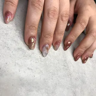 ロング カラー ヘアアレンジ キッズ ネイル マツエク・マツパ 福田 加奈のネイルデザイン