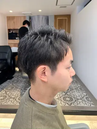 メンズ くすみカラー/メンズ /縮毛/川添桃花のヘアスタイル