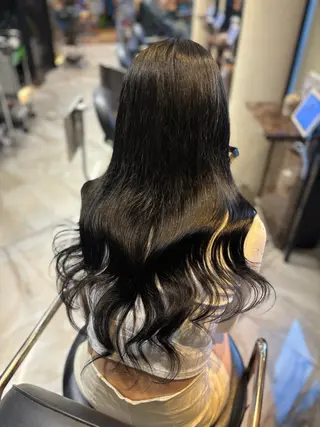 ロング カラー 大阪 梅田/ ハイトーン/エクステのヘアスタイル