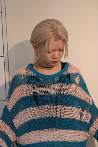 ミディアム デザインカラー/ ハイトーン/ケイジのヘアスタイル