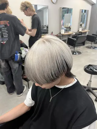 ミディアム AI TOKYO men's 渋谷所属・カマタ ハルキのヘアスタイル