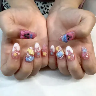 ネイル 💎🐰 saki. m 🐰💎のネイルデザイン