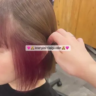 ショート カラー 𝐑𝐢𝐤𝐚 ໒꒱♡のヘアスタイル