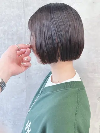 ミディアム 小顔ボブ/お悩み解決 /ボブパーマ/とういのヘアスタイル