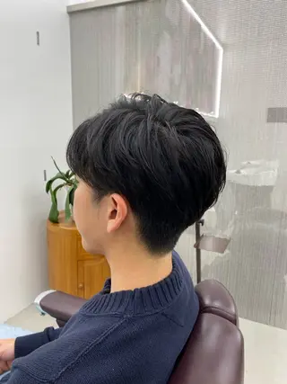 ショート メンズ メンズカット/セ ンターパート/Ryuのヘアスタイル