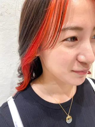 セミロング カラー 韓国風スタイル 🍓MIZUKI🍓のヘアスタイル