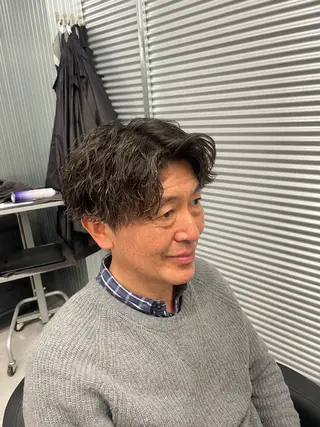 ショート パーマ メンズ HARU🐬メンズ 美容師🐬のヘアスタイル