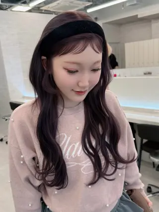 ロング ナナ♡レイヤーカット ♡似合わせカラーのヘアスタイル