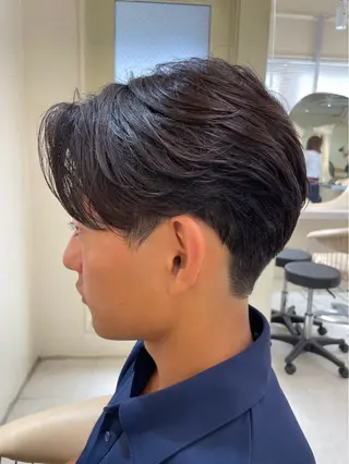 メンズ スパイキーショート/ センターパート/奈菜のヘアスタイル