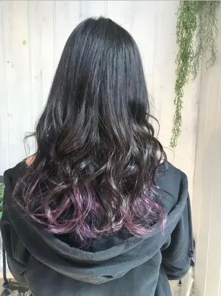 ロング 静岡/草薙パーマ メンズバレイヤージュのヘアスタイル