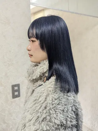 セミロング カラー 🏹MIYU￤抜け感 ×柔らかカラーのヘアスタイル