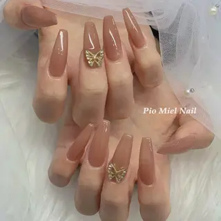 ネイル momo 長さだしのネイルデザイン