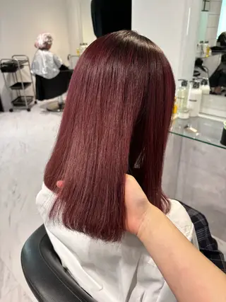 ミディアム カラー 表参道♡暗髪^ྀི 艶カラー♡アユミのヘアスタイル