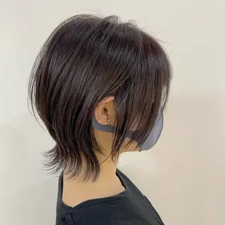 ショート 新宿/ネオウルフ✂️ 小顔レイヤー/池田のヘアスタイル