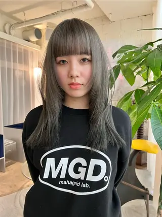 ロング カラー haco＋所属・圧倒的デザイン力 店長🎨RENAのヘアスタイル