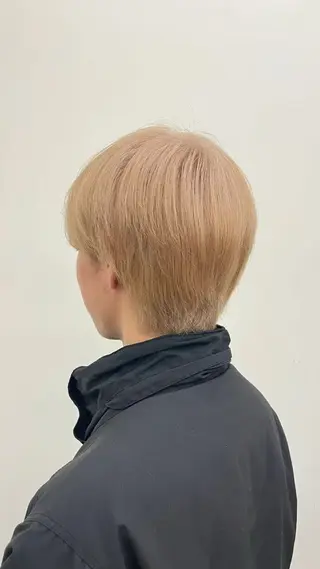 メンズ 韓国レイヤーカット/ ハイトーン/マアヤのヘアスタイル