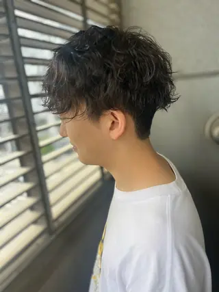 メンズ DILL大通り所属・札幌初コテ巻きパーマ 🍁和田洋🍁のヘアスタイル