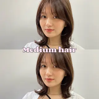 ミディアム カットモデル募集中 🤍harunaのヘアスタイル