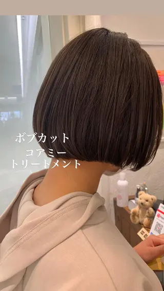 ショート カラー 似合わせカラー/艶 髪質改善/ヨシザキのヘアスタイル