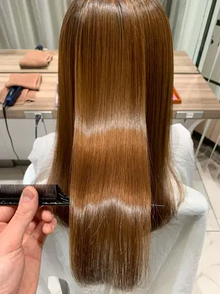 ロング パーマ 【メンズ縮毛矯正】 田中秀斗のヘアスタイル