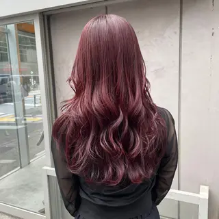 セミロング カラー 大人っぽ♡上品な暖色 ♡ブリーチなし♡のヘアスタイル