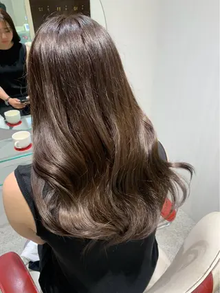 セミロング カラー 木村 優奈/縮毛矯正/艶髪のヘアスタイル