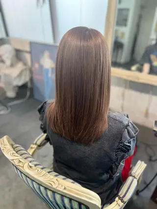 セミロング カラー Mariana雛/ 西大分/ハイライトのヘアスタイル