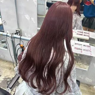 ロング カラー ヘアアレンジ 🥀モテ暖色× エクステ🥀あかりのヘアスタイル