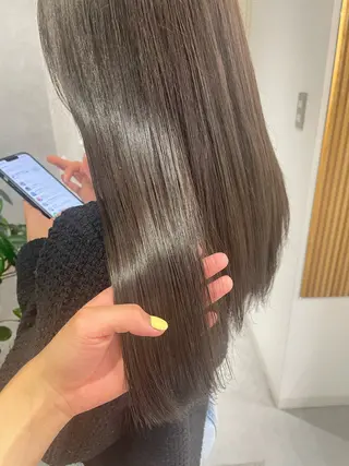 ロング カラー デザインパーマ/ 艶カラー/ボブのヘアスタイル