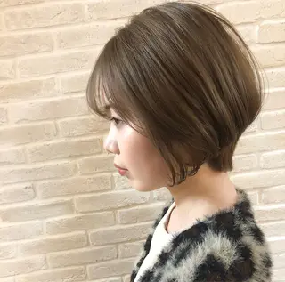 ショート カラー hair salon Ranun髪質改善のヘアスタイル