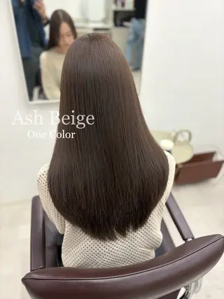 ロング カラー ヘアアレンジ 二ヶ月綺麗が続く デザイン/星野六三四のヘアスタイル