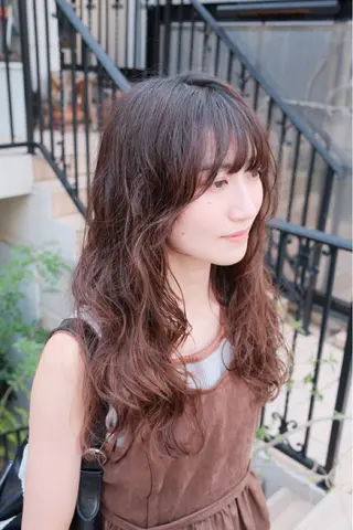 ロング カラー パーマ 【お洒落パーマ】 Elme　肥塚康汰郎のヘアスタイル