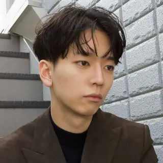 ショート パーマ メンズ 毛流れメンズパーマ 🥇メンズカット吉田のヘアスタイル