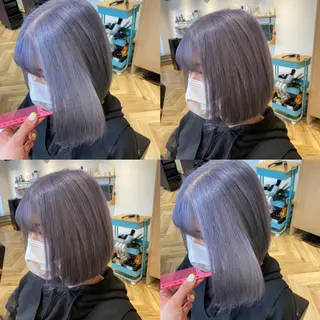 ミディアム カラー 艶カラー/韓国顔周り 🎀mamiのヘアスタイル