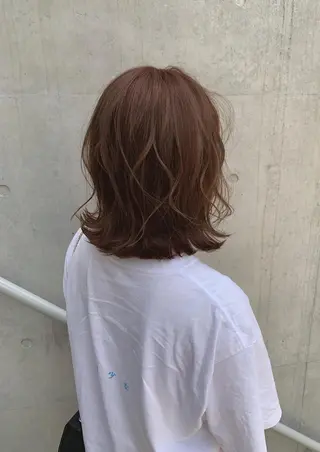 ミディアム カラー ビューティービースト 鹿児島店のヘアスタイル