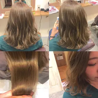 セミロング カラー hair salon Ranun髪質改善のヘアスタイル