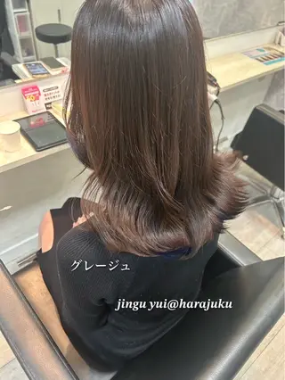 ミディアム カラー パーマ ヘアアレンジ メンズ ワット 原宿のヘアスタイル